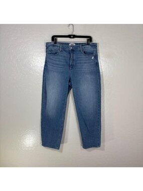 Paige Alexis Jeans Womens 32 Blue Med Wash Straight Button Fly 35x31 Denim